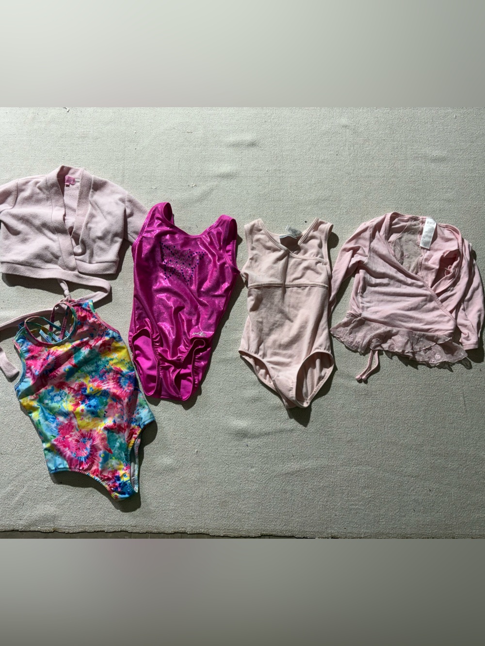 Girls Multi & Pink Dance Leotard Bundle